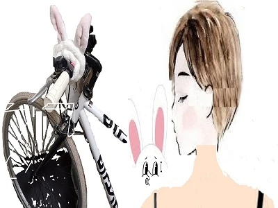 こうさぎ自転車が来る